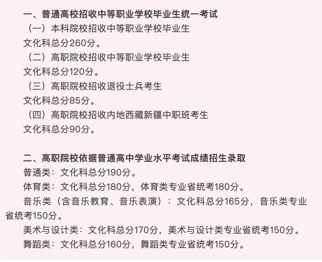 广东2025年春季高考最低分数线 广东2025年春季高考最低分数线