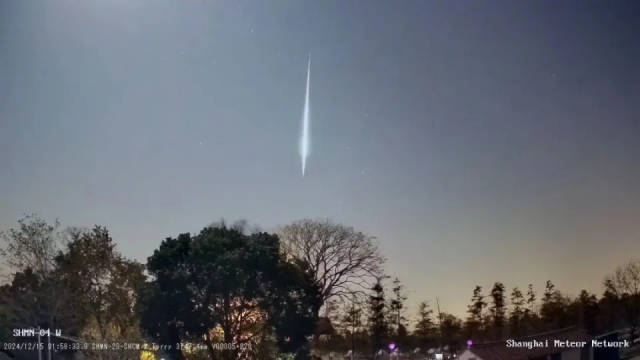 2024年12月15日双子座流星雨期间上海崇明监测到的火流星| 上海流星监测网 2024年12月15日双子座流星雨期间上海崇明监测到的火流星| 上海流星监测网