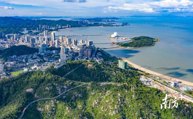 珠海鸟瞰图。 珠海鸟瞰图。