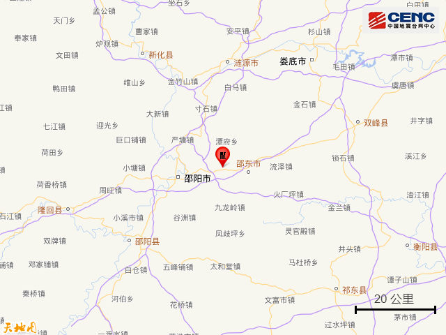 10月3日3.7级地震震中 10月3日3.7级地震震中